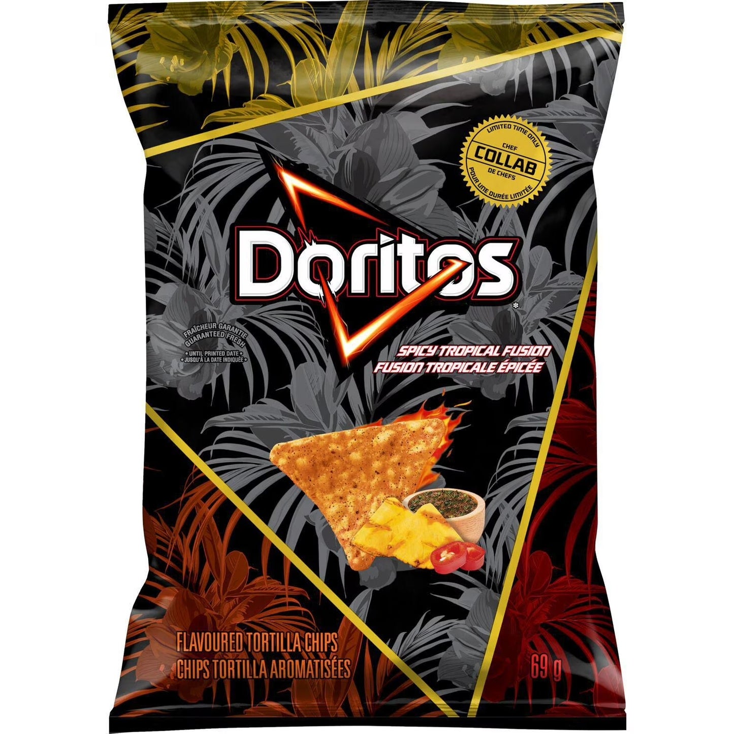 Doritos Spicy Tropical Chips - Bold Limited Edition Flavor from Canada