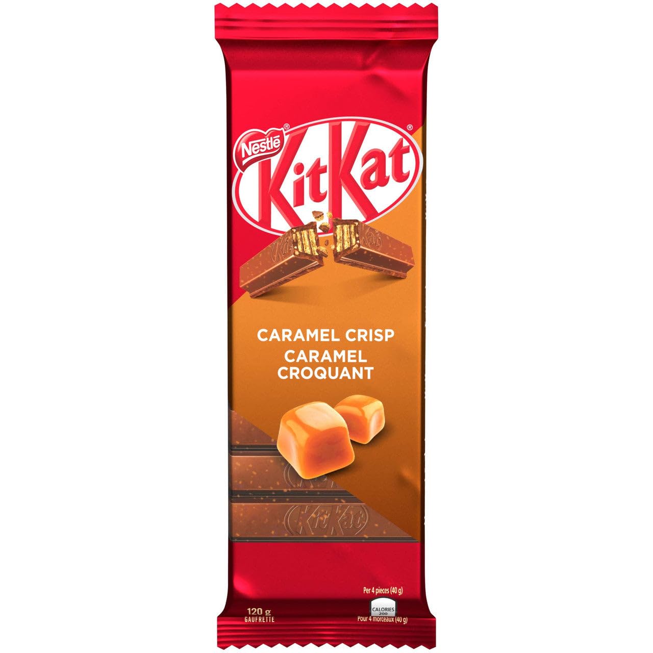 Kit Kat Caramel Crisp Bar - Canadian Chocolate with Caramel Crunch