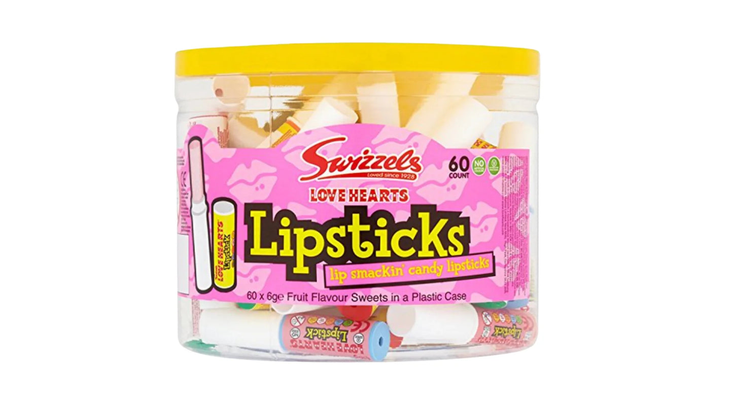 Swizzels Love Hearts Barras de labios Candy (Reino Unido)