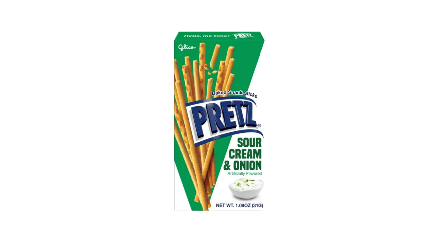 Crema agria y cebolla Glico Pretz (Japón) 