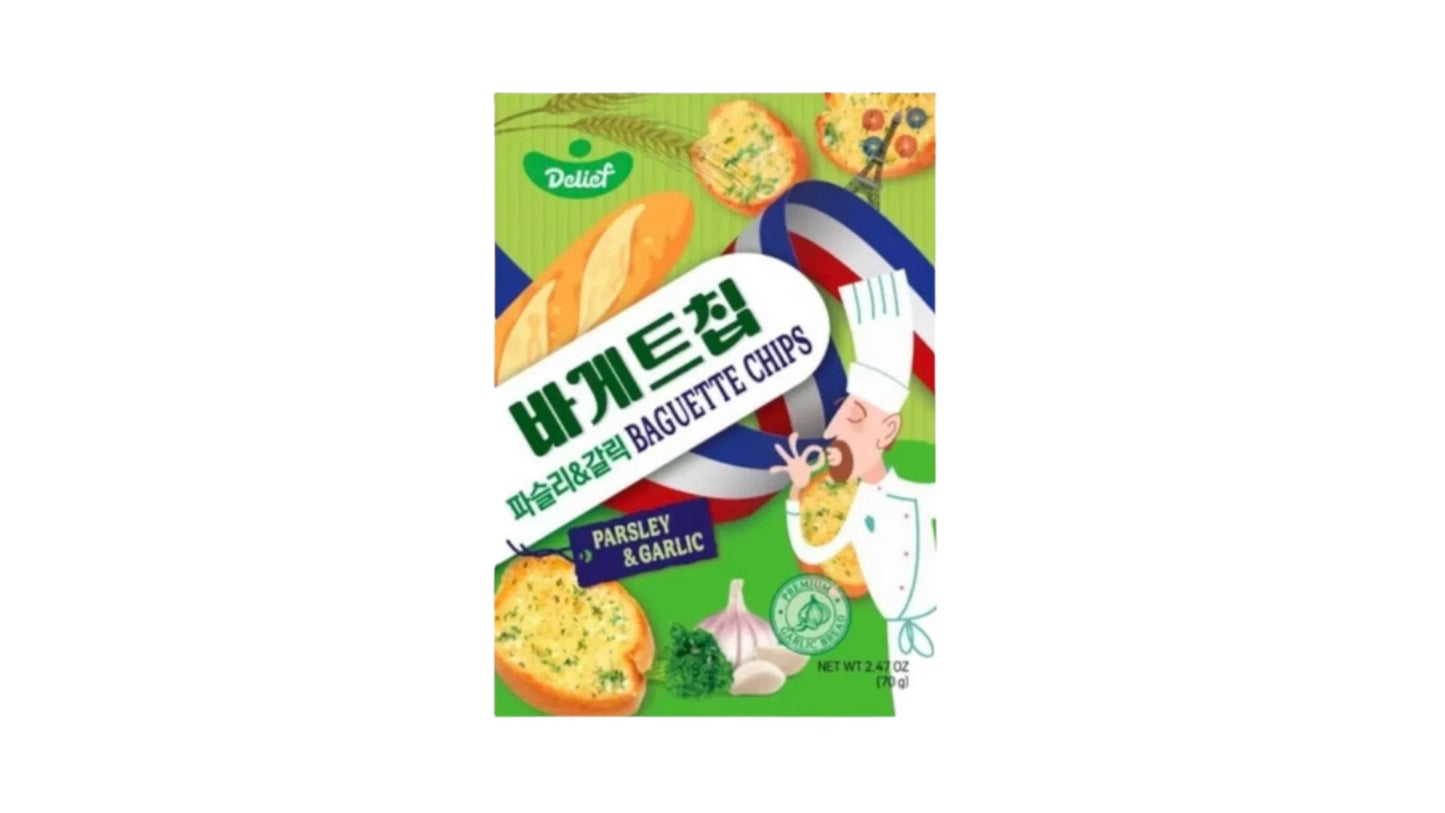 Delief Baguette Chips Parsley And Garlic (South Korea)