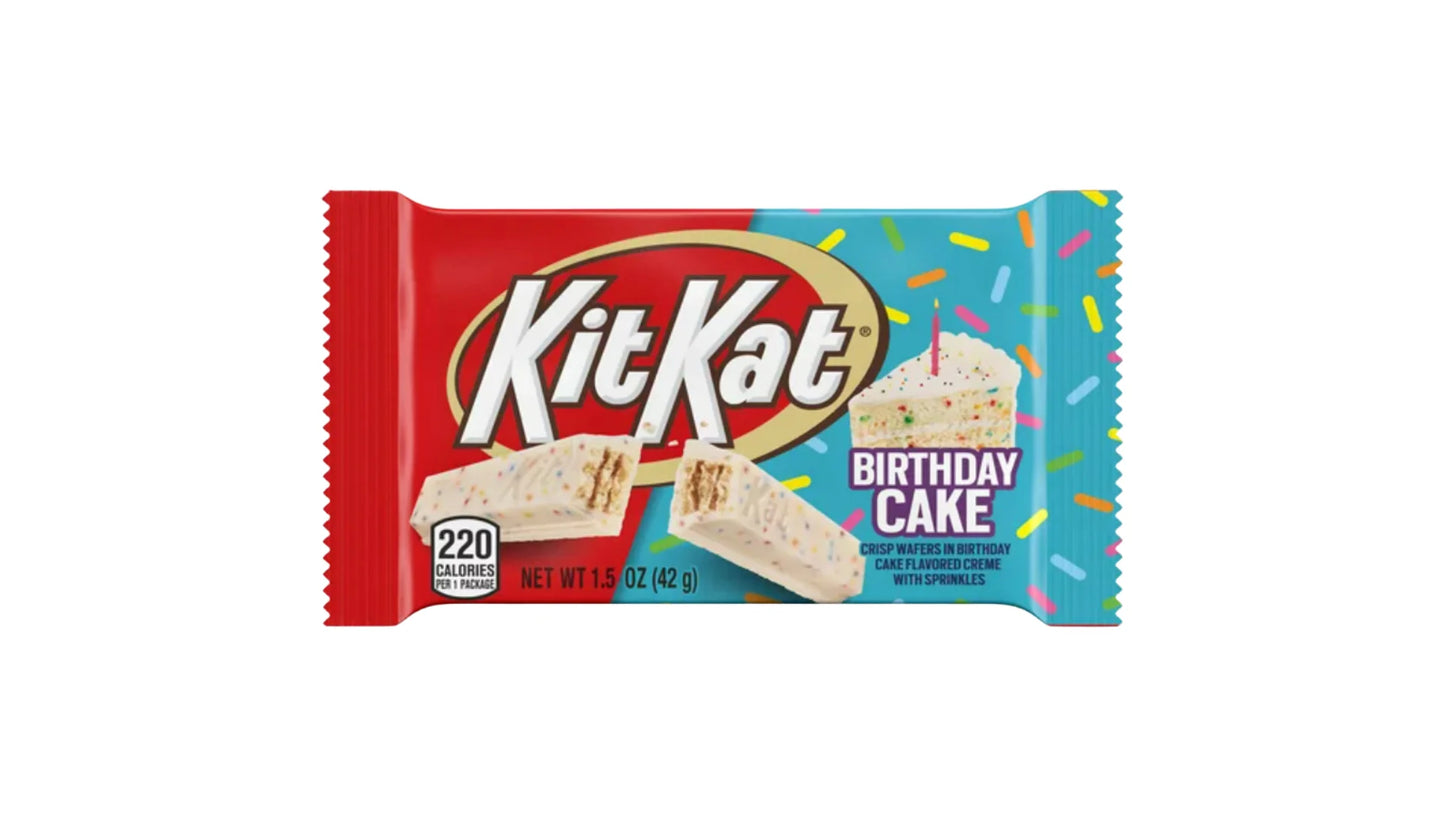 Pastel de cumpleaños de Kit Kat (Canadá) 