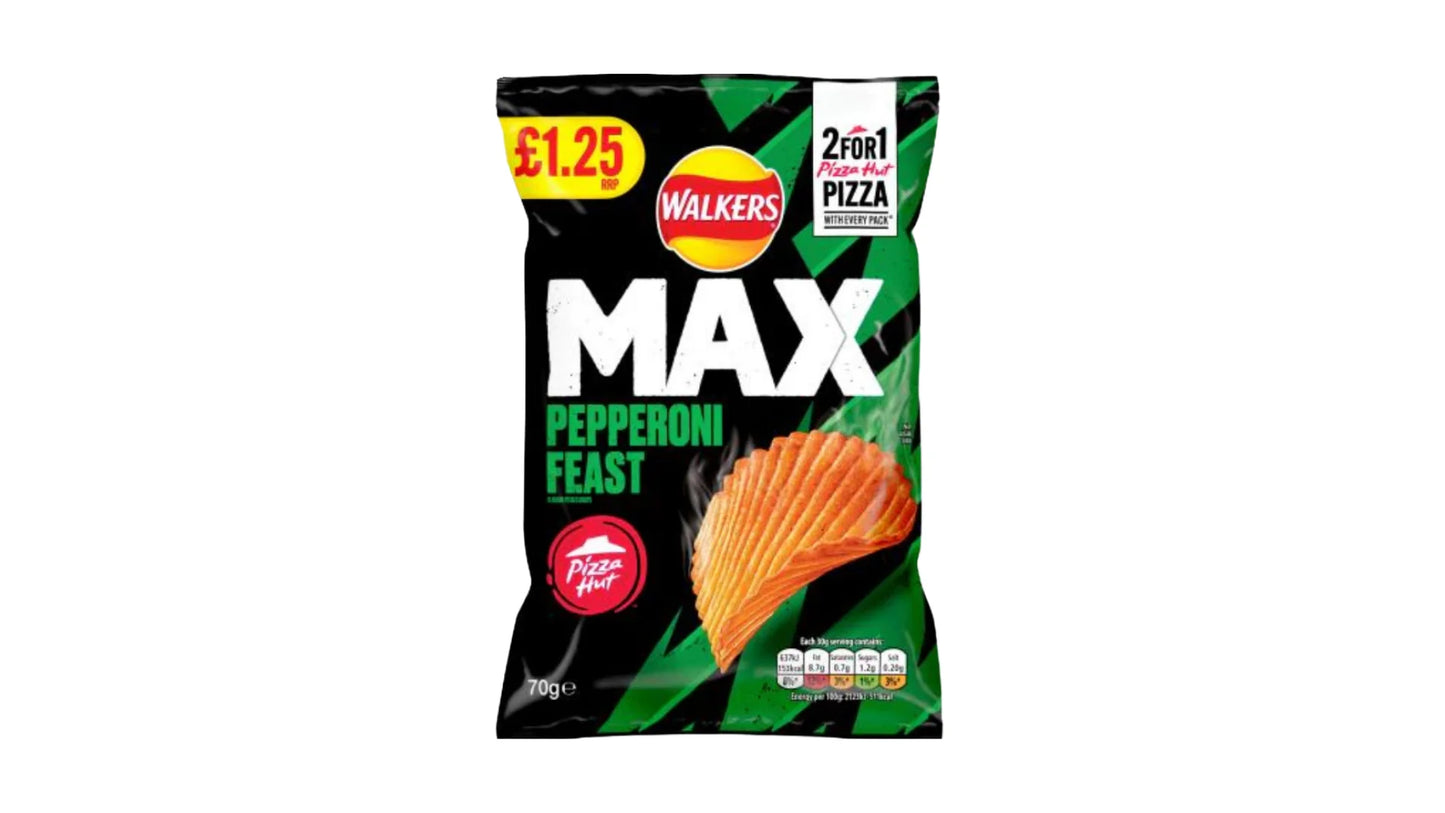 Walkers MAX Pepperoni Feast (Reino Unido) 