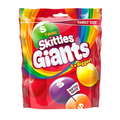 Skittles Giants 3 veces más grande tamaño familiar (Reino Unido)