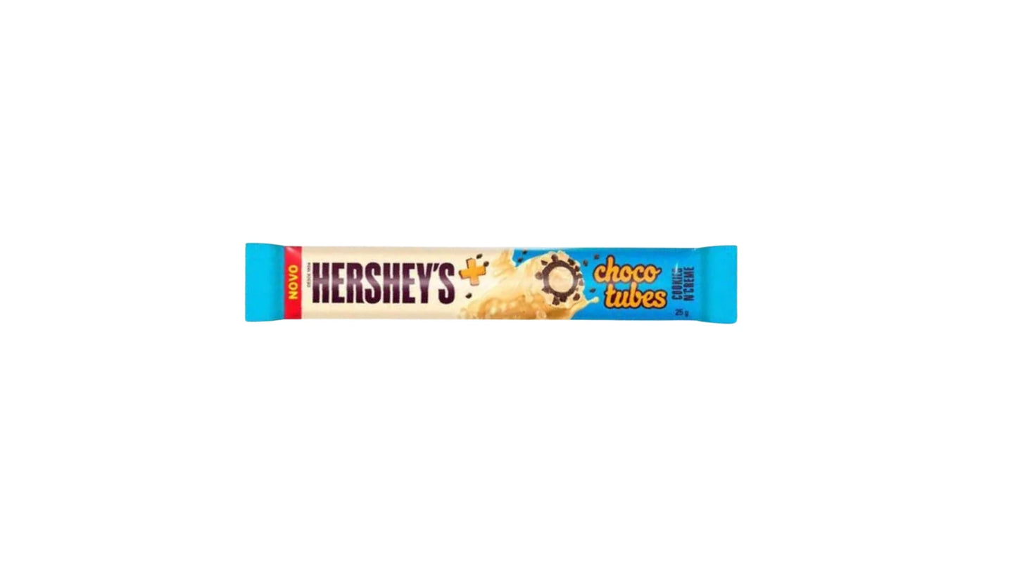 Hershey Choco Tubes Galletas Y Crema (Brasil) 