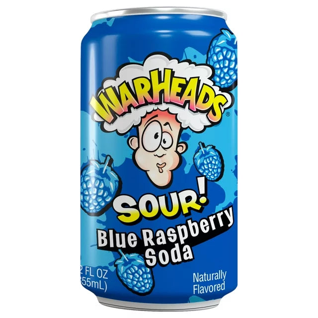 Warheads Soda agria de frambuesa azul