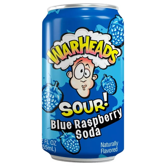 Warheads Sour Blue Raspberry Soda