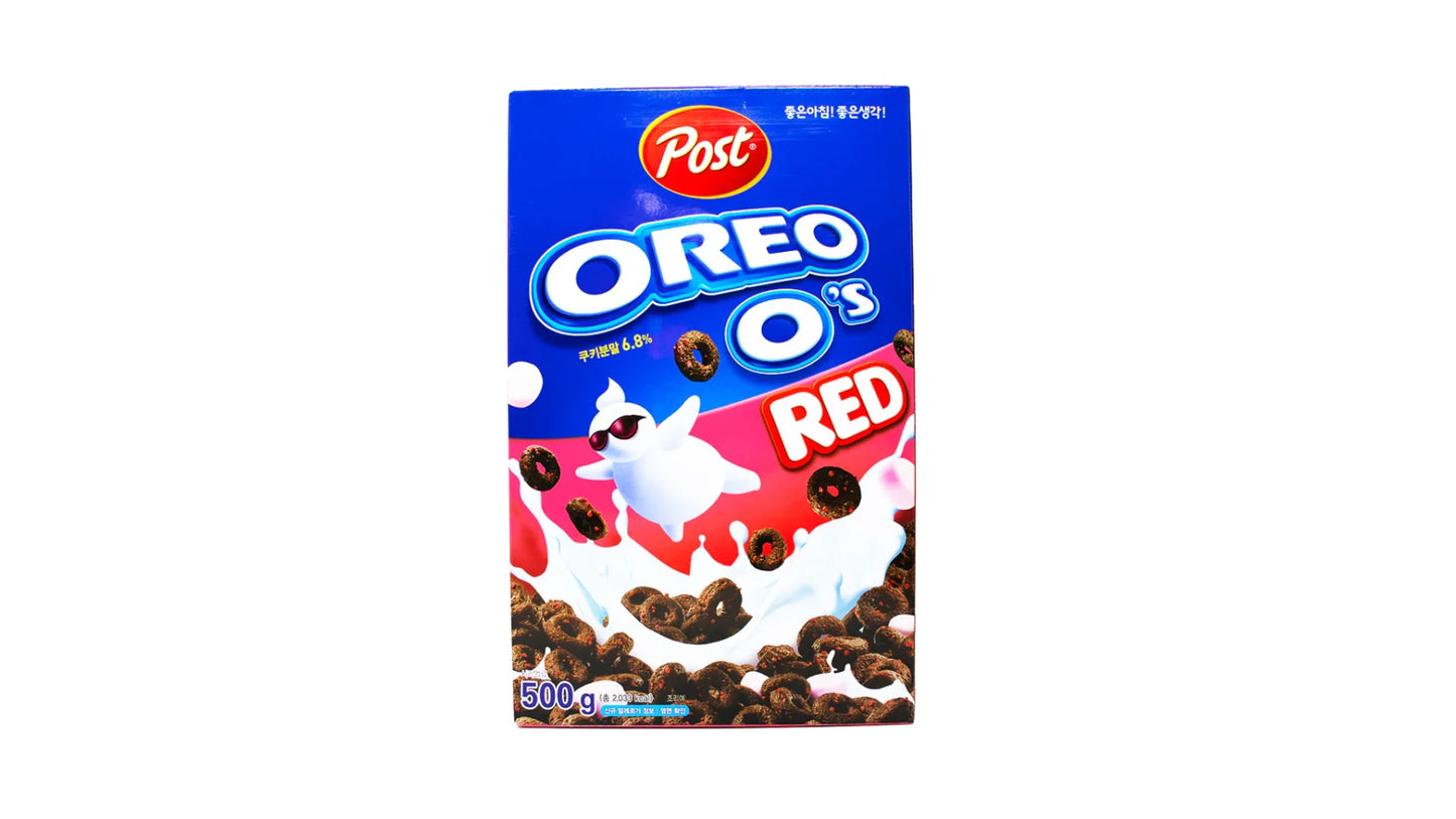 Cereal de fresa y chocolate rojo Oreo O (Corea) 