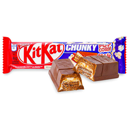 Kit Kat Chunky Popcorn Bar - UK - Sweet and salty chocolate with wafers and popcorn pieces