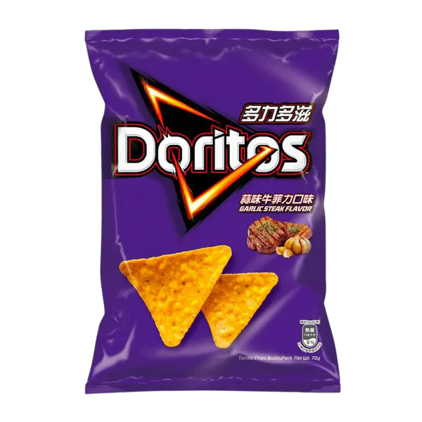 Doritos Garlic Steak Chips (Taiwan) – Bold Garlic and Steak Flavor