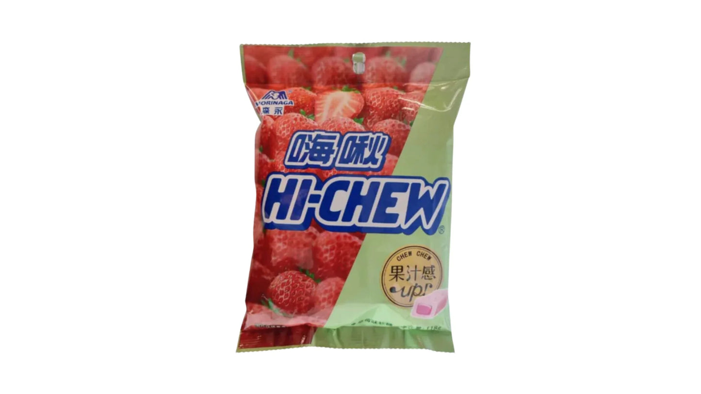 Hi-Chew Strawberry Candy - Chewy and Juicy Strawberry Flavor from China