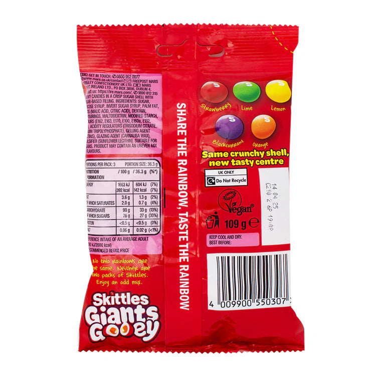 Skittles Giants Gooey Candy (UK)